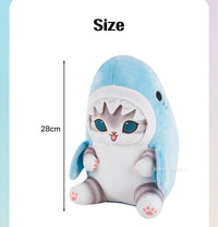 Mofusand Shark Cat BIG Plush Doll 28cm Random Color - Bear Hugs