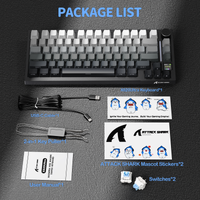 ATTACK SHARK X820Ultra Tri-mode Gasket Mechanical Keyboard - Bear Hugs