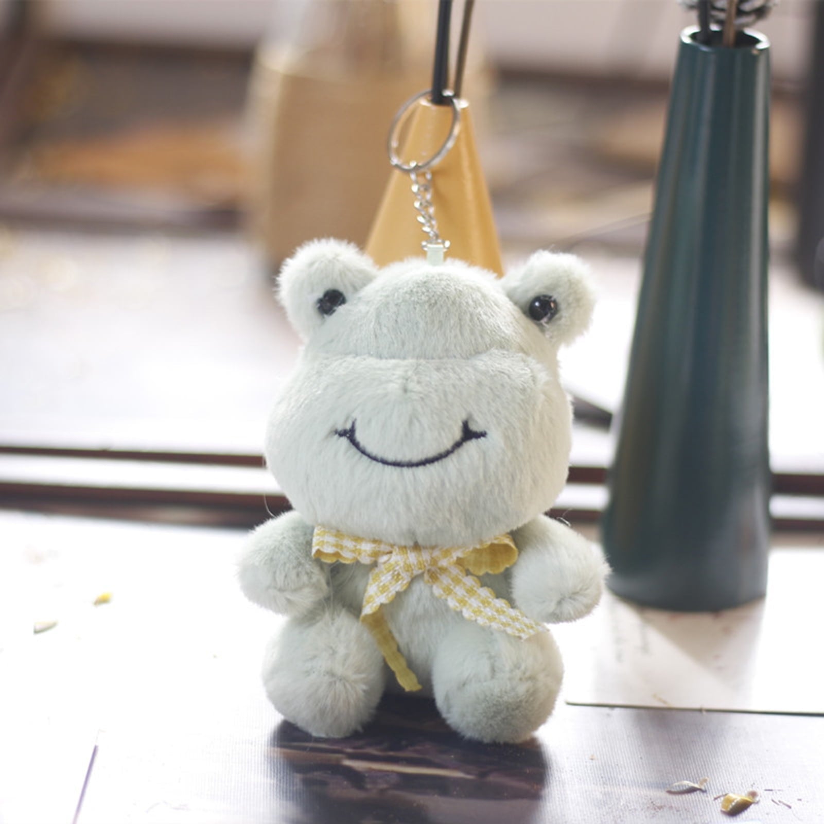 Adorable Frog Plush Keychain