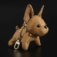 Luxury Monogram Puppy Keychain