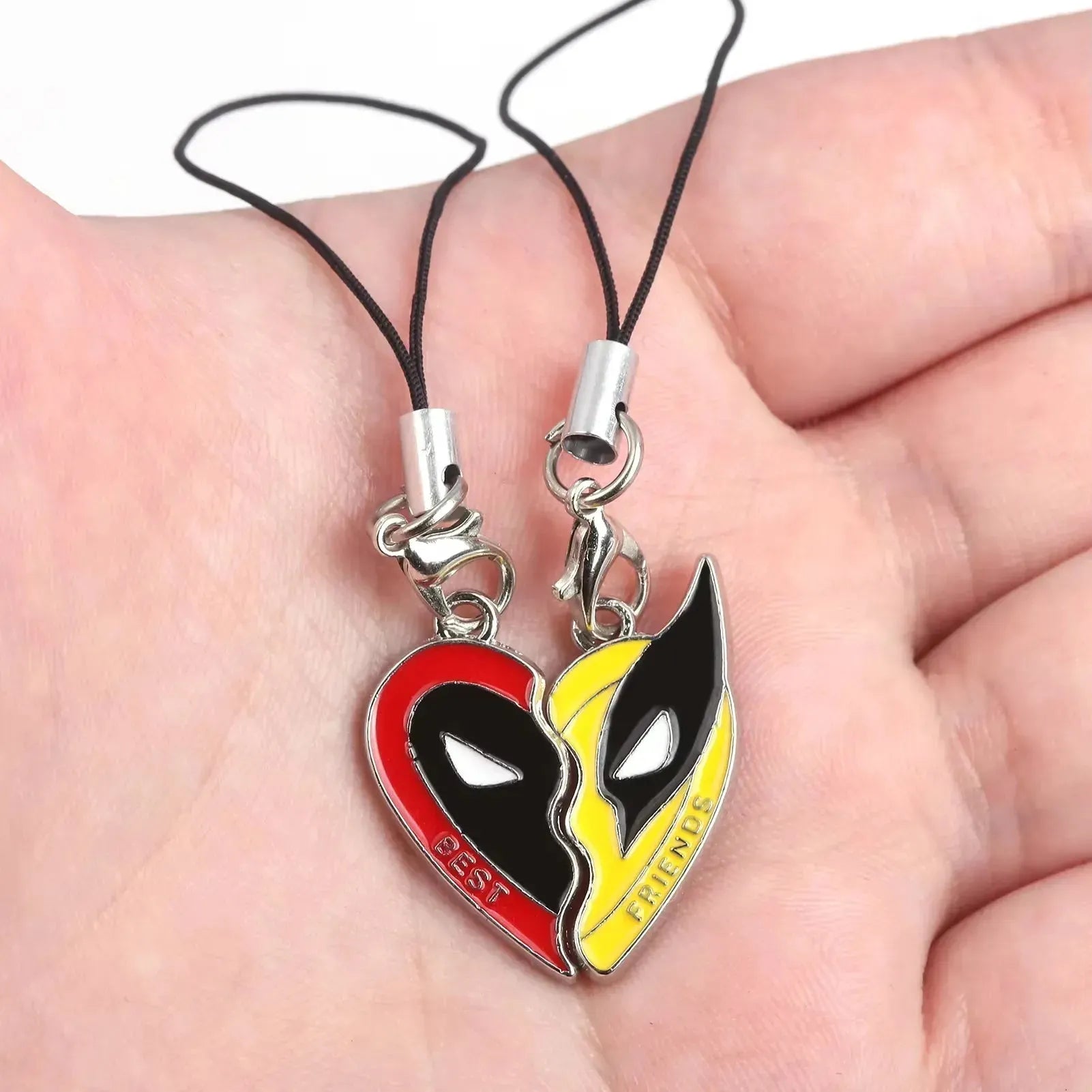 Deadpool & Wolverine Keychain Pendant & Bracelet