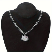 Hello Kitty Silver Sparkle Twin Necklace Set