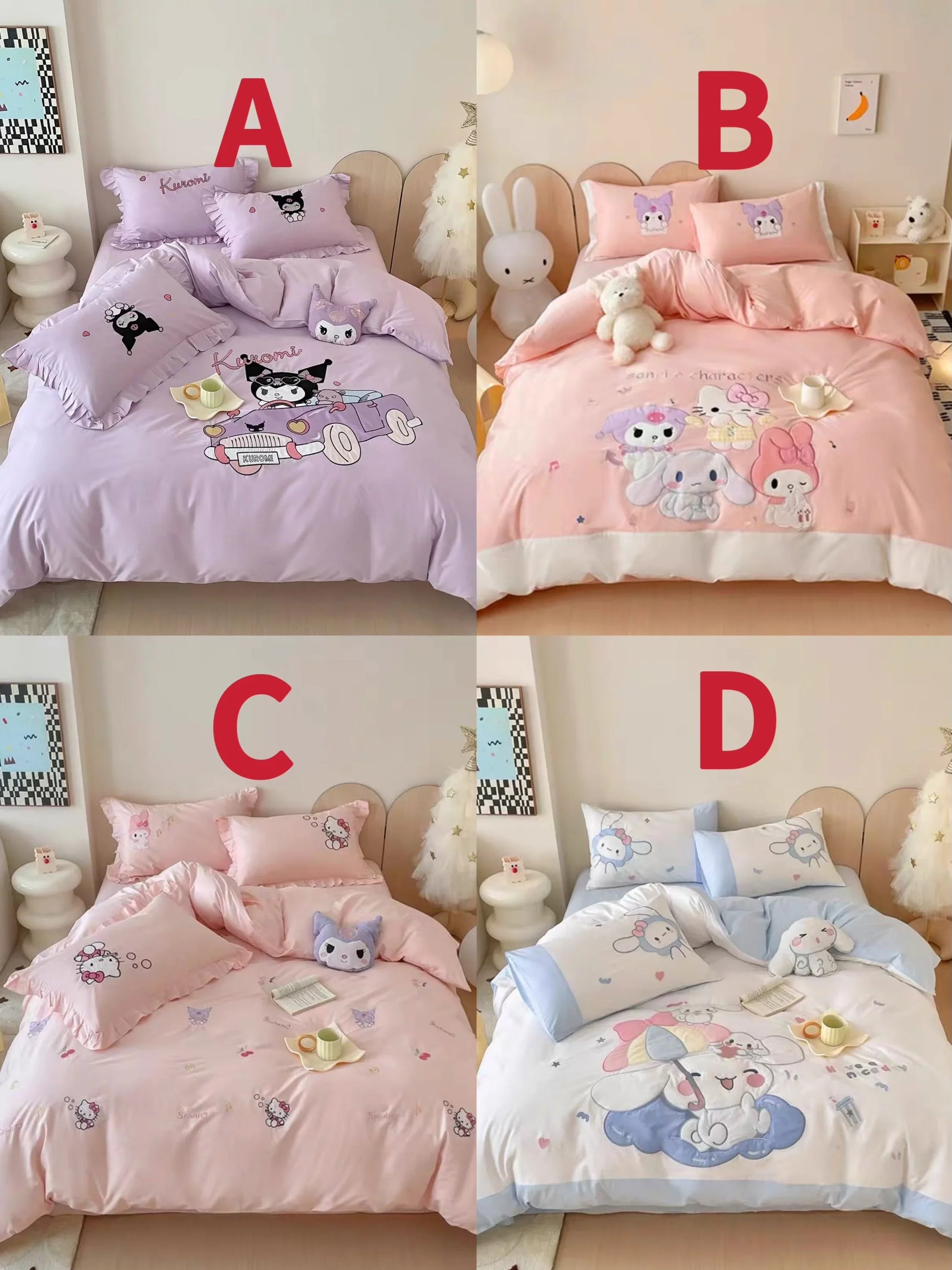 Kawaii Bedding Set PN7021 - Bear Hugs