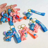 Stitch & Angel Love Duo Keychain