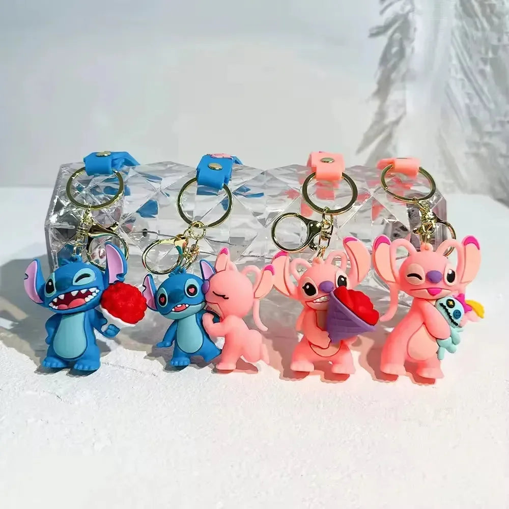 Stitch & Angel Love Duo Keychain