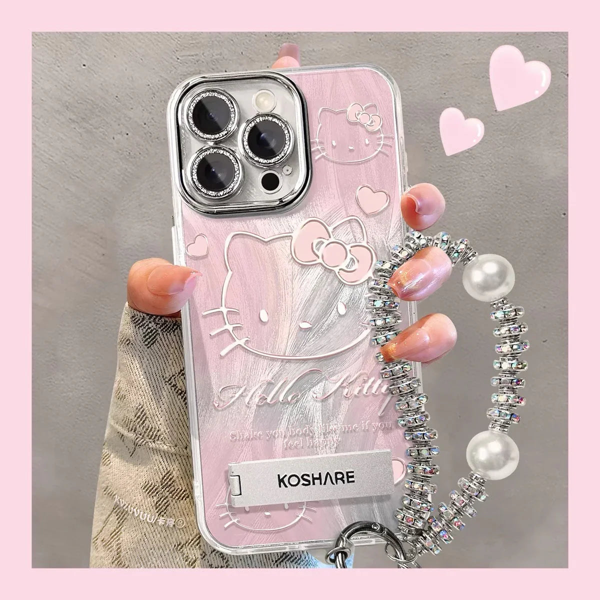 Kawaii Kitty Phone Case for iPhone 11/12/12pro max/13/13pro/13pro max/14/14pro/14pro max/15/15pro/15pro max/16/16pro/16pro max PN6989 - Bear Hugs
