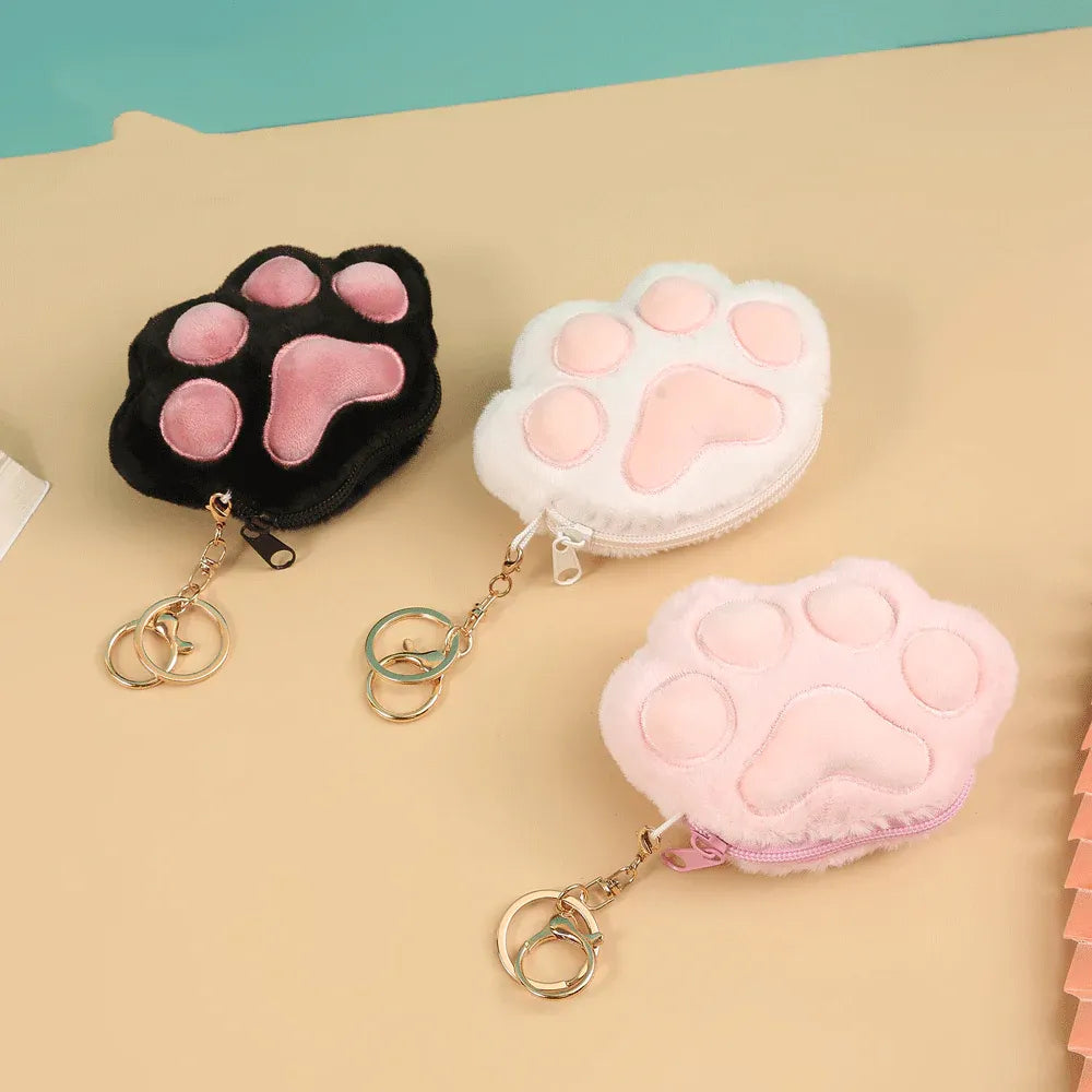 Cat Paw Coin Pouch Keychain