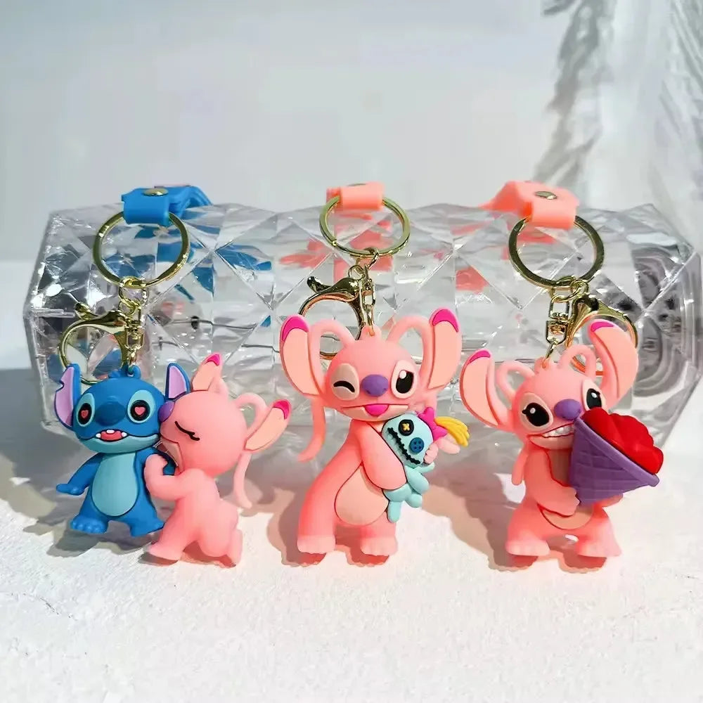 Stitch & Angel Love Duo Keychain