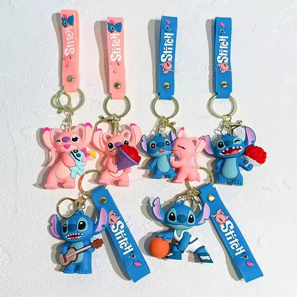 Stitch & Angel Love Duo Keychain