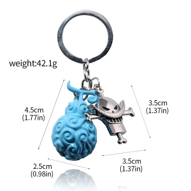 One Piece Devil Fruit Keychain