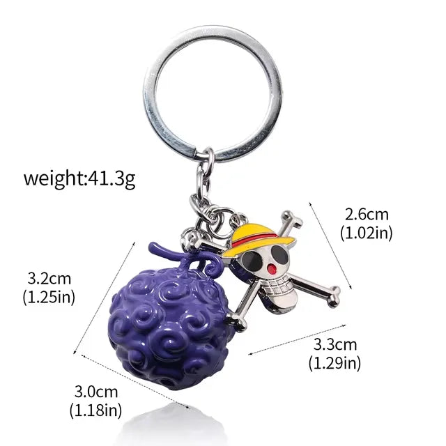 One Piece Devil Fruit Keychain