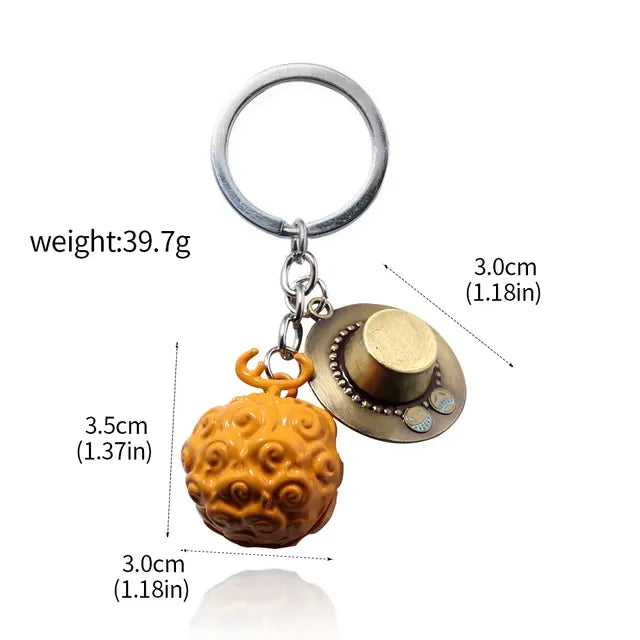 One Piece Devil Fruit Keychain