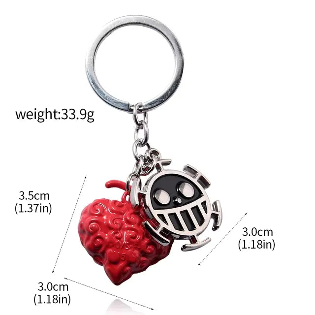 One Piece Devil Fruit Keychain