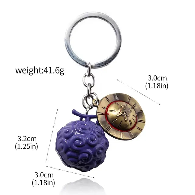 One Piece Devil Fruit Keychain