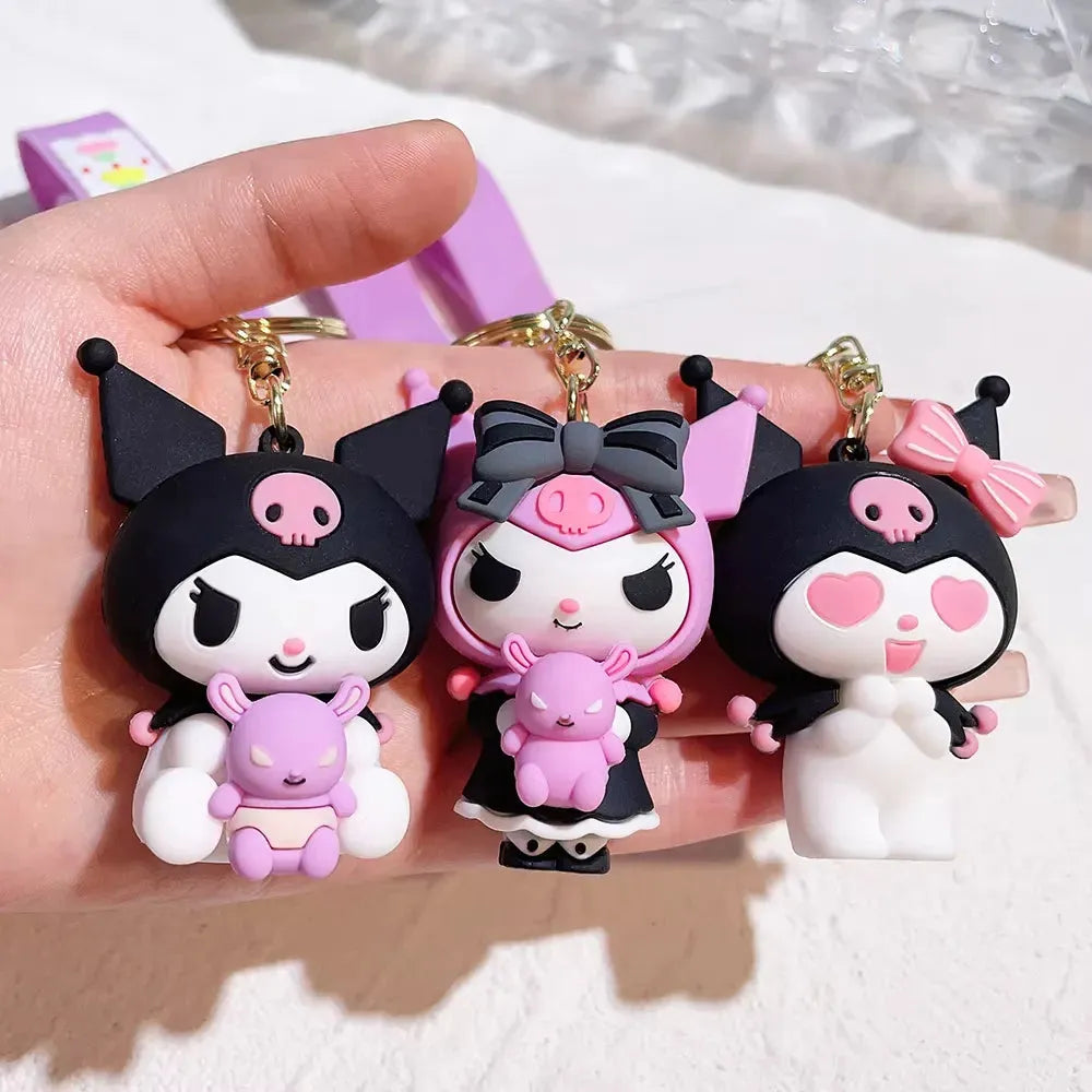 Kawaii Kuromi 3D Keychain