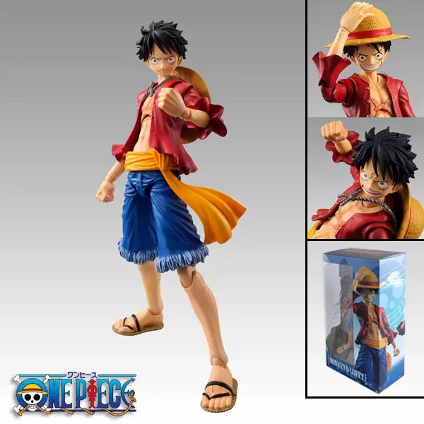 One Piece Luffy and Ace Movable Joints Figurine (18 cm)