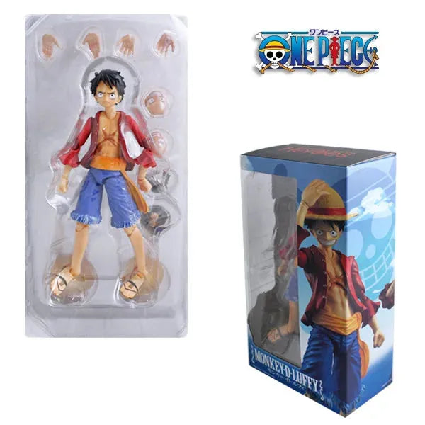 One Piece Luffy and Ace Movable Joints Figurine (18 cm)