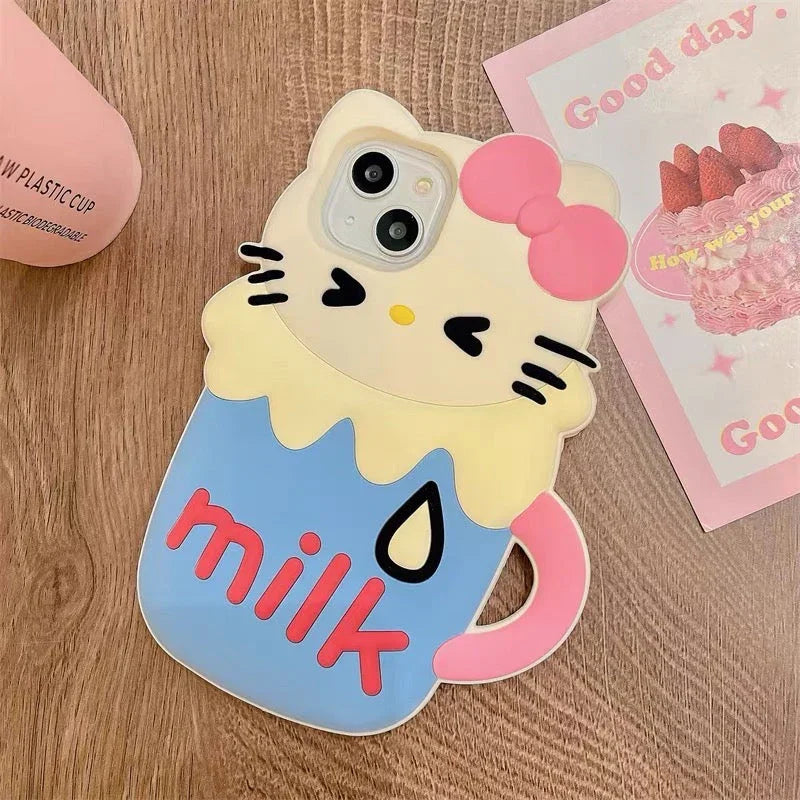Kawaii Kitty Phone Case for iPhone 11/12/12pro max/13/13pro/13pro max/14/14pro/14pro max/15/15pro/15pro max PN6972 - Bear Hugs