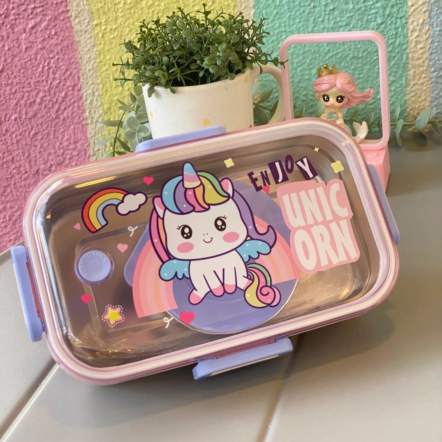 Sporty Animal Stainless Steel Lunch Box