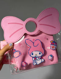 Limited My melody & DQ My melody transparent jelly crossbody bag - Bear Hugs