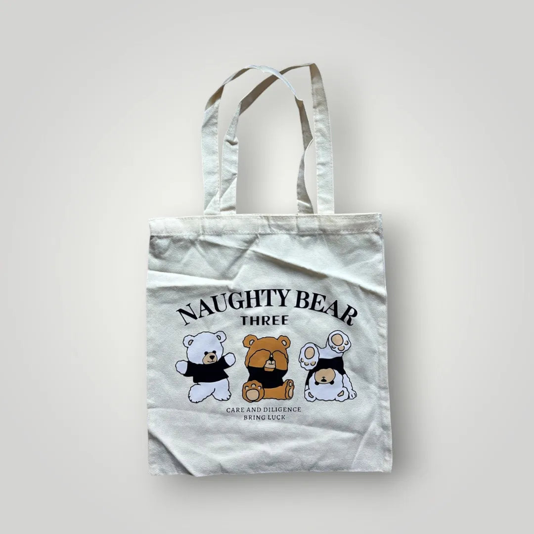 Typography Canvas Minimalist Tote