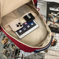 Retro Varsity Color Block Backpack