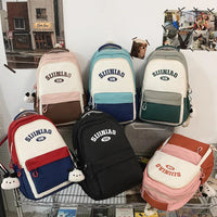 Retro Varsity Color Block Backpack