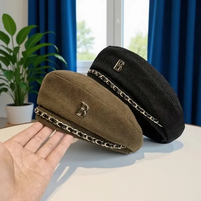 Vintage British Painter Beret Cap