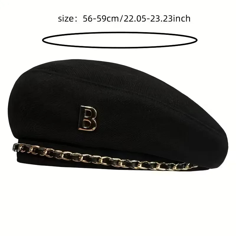Vintage British Painter Beret Cap