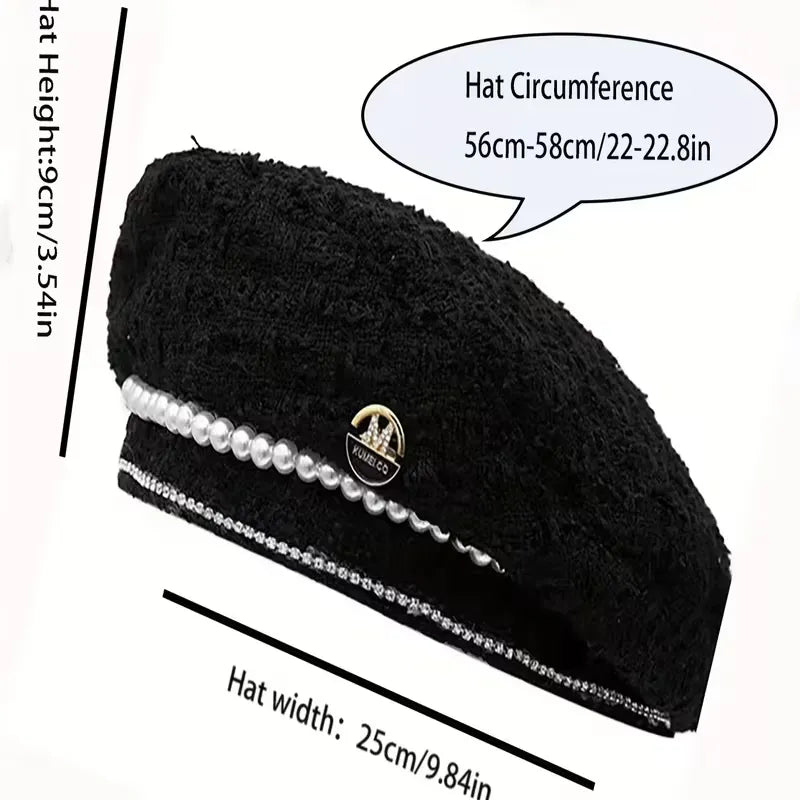 Haute Couture Designer Beret Cap