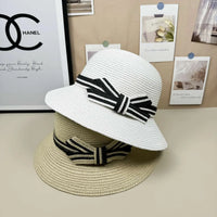 Elegant Japanese-Style Dome Straw Hat