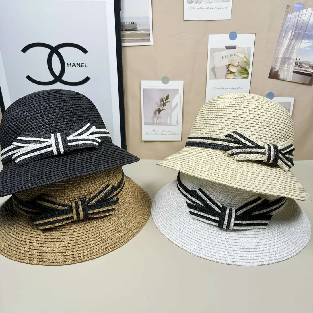 Elegant Japanese-Style Dome Straw Hat
