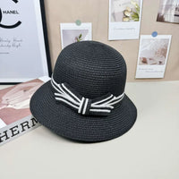 Elegant Japanese-Style Dome Straw Hat