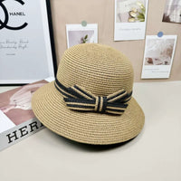 Elegant Japanese-Style Dome Straw Hat