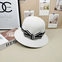 Elegant Japanese-Style Dome Straw Hat