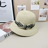 Elegant Japanese-Style Dome Straw Hat