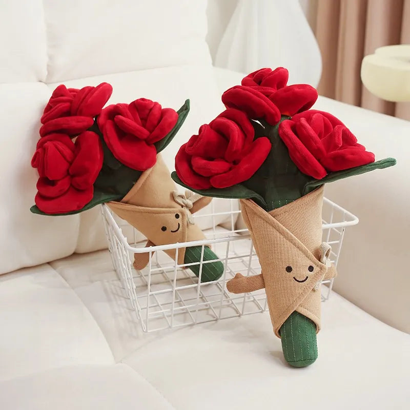 JC Everlasting Romance Plush Rose Bouquet