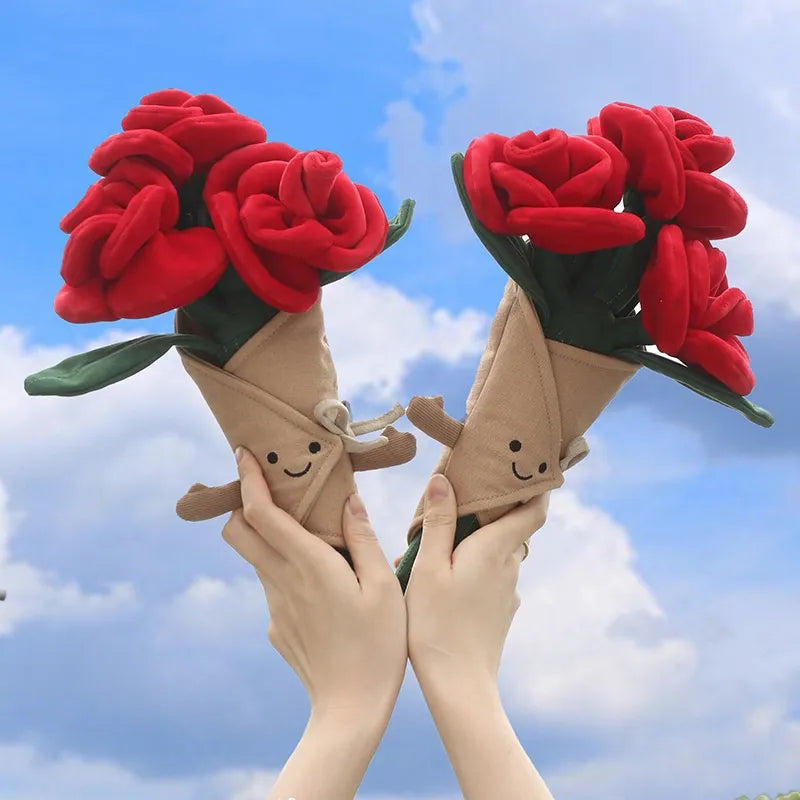 JC Everlasting Romance Plush Rose Bouquet
