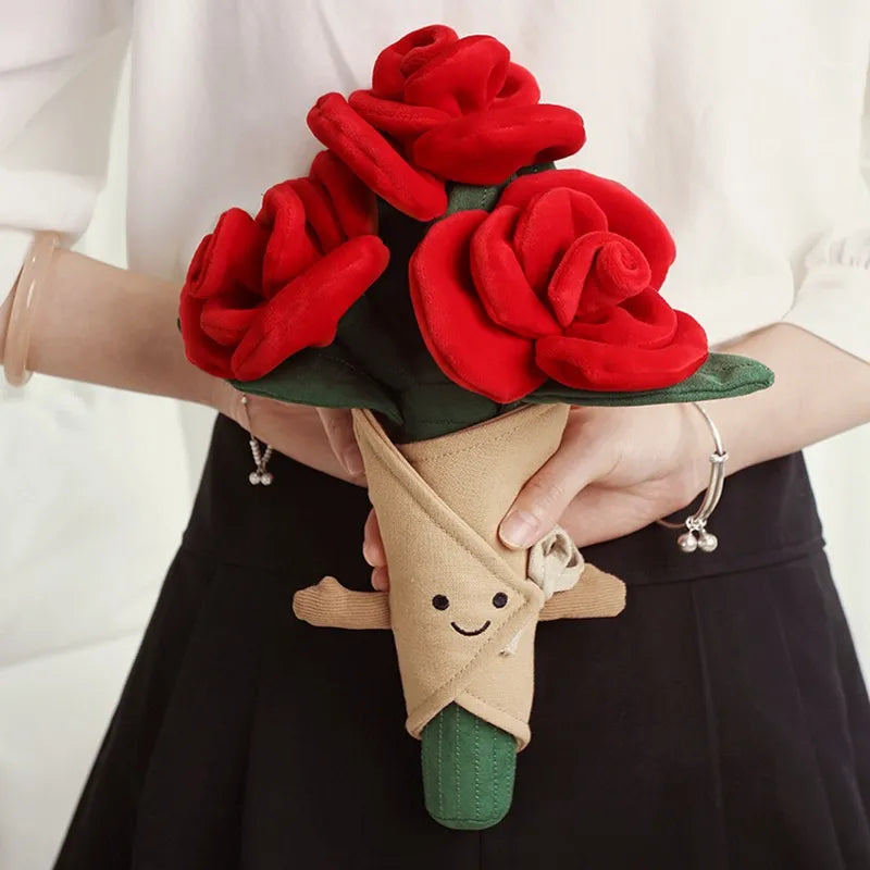 JC Everlasting Romance Plush Rose Bouquet