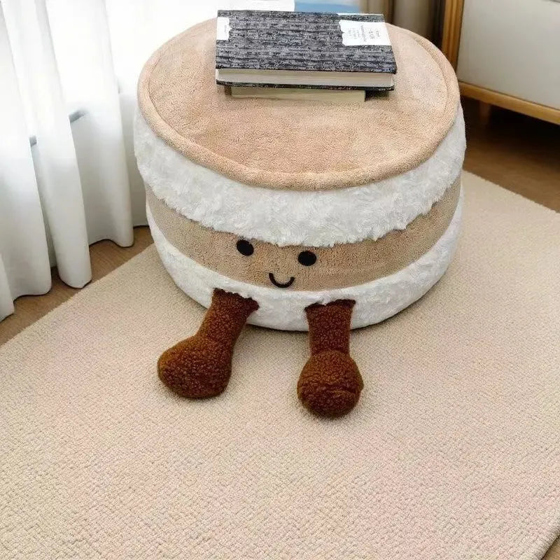 JC Bread Shaped Pouf Footstool