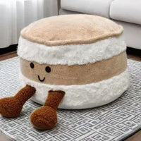 JC Bread Shaped Pouf Footstool