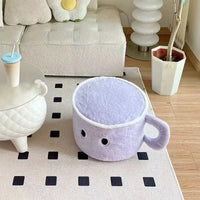 Cozy Wonderland Tea Cup Padded Stool