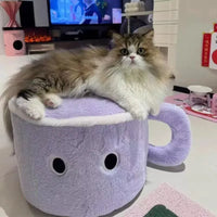 Cozy Wonderland Tea Cup Padded Stool