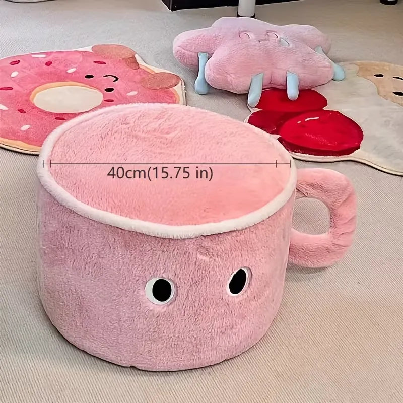 Cozy Wonderland Tea Cup Padded Stool