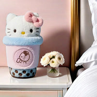 Hello Kitty Milk Tea Cup Plush Doll