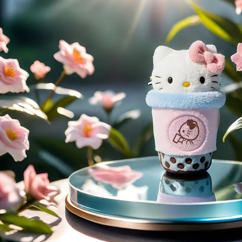 Hello Kitty Milk Tea Cup Plush Doll