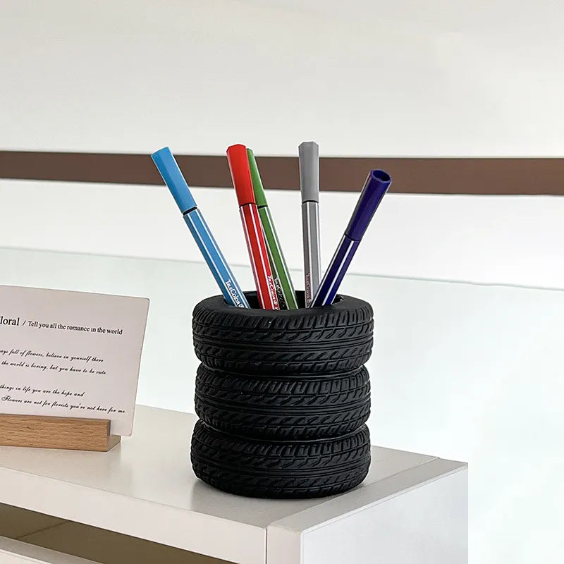 Tire Gearhead Workspace Desktop Organizer