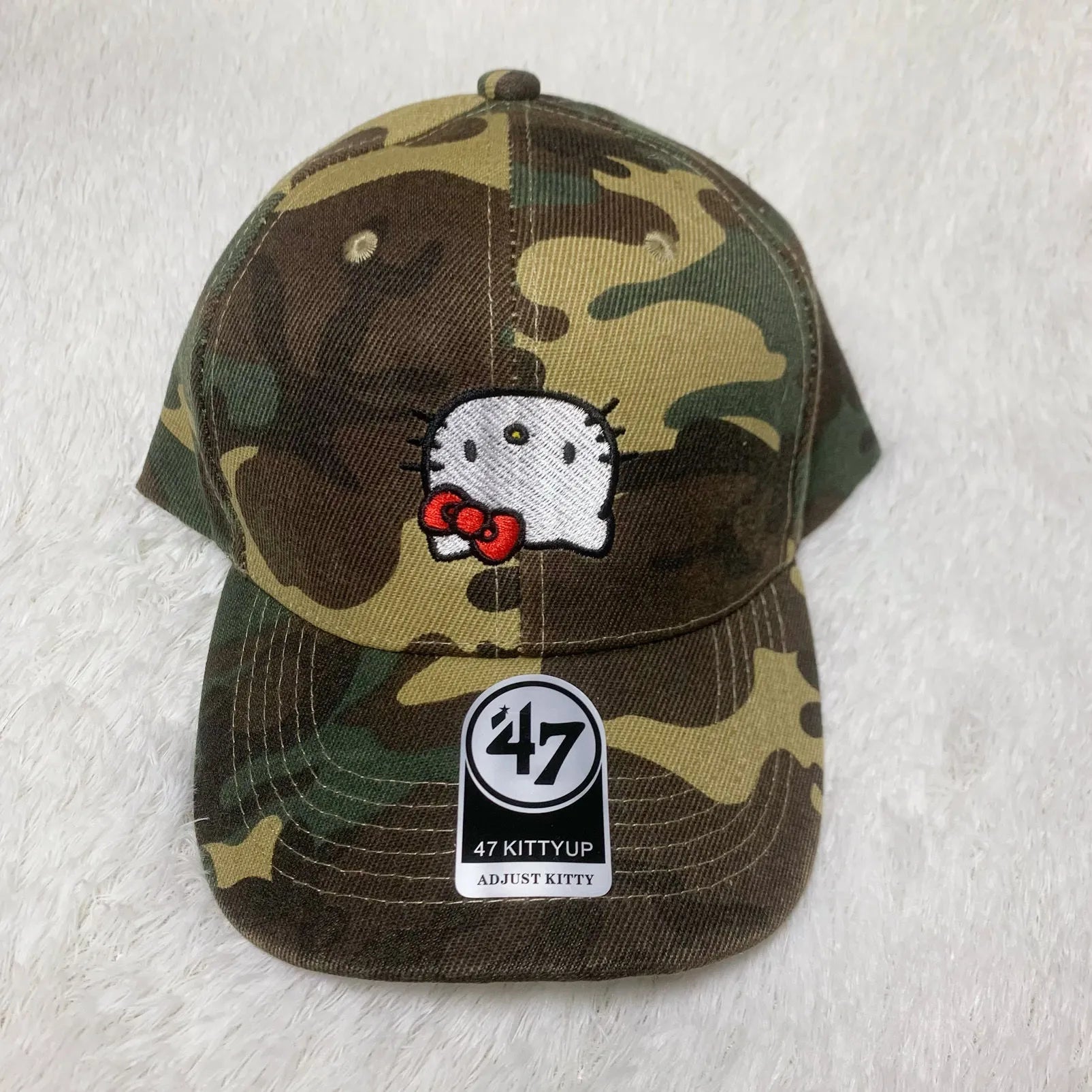 Hello Kitty x Camouflage Baseball Cap