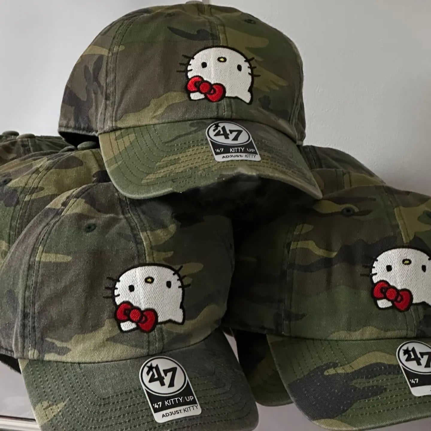 Hello Kitty x Camouflage Baseball Cap