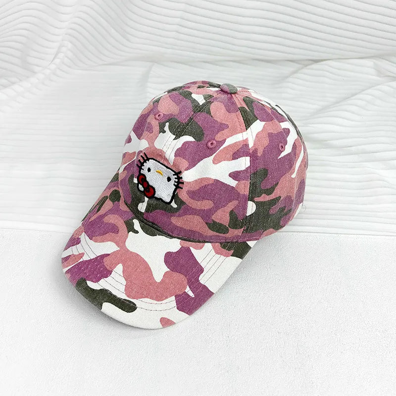 Hello Kitty x Camouflage Baseball Cap